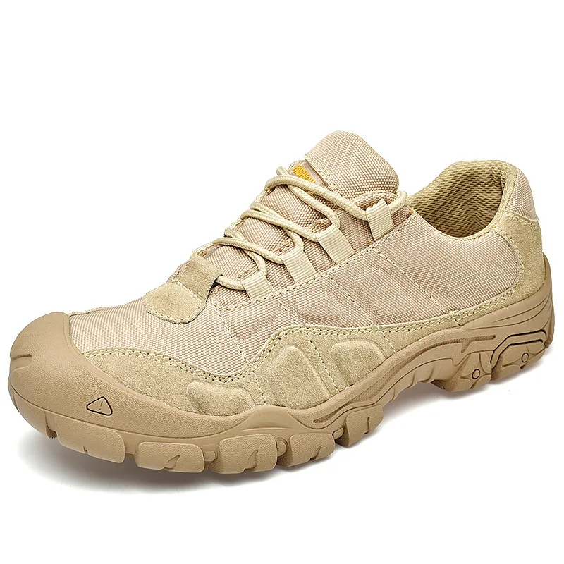 Trendy Original Men's Hiking Shoes Suede Leather Boots Waterproof Low Cut Tactical Boots Hunting Sneakers Classics Comfort Shoes