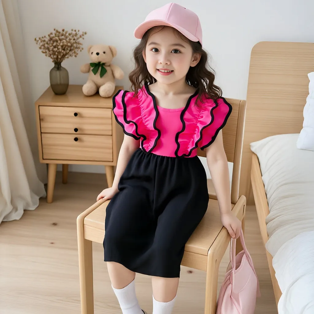 Rose Red Kids Dress… - image