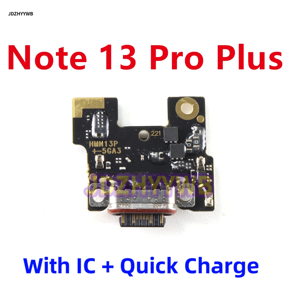 Charging Port Board Dock Fast Charging Date Transmission Flex Cable For Xiaomi Redmi Note 13 Pro Plus + Main Board Mainboard