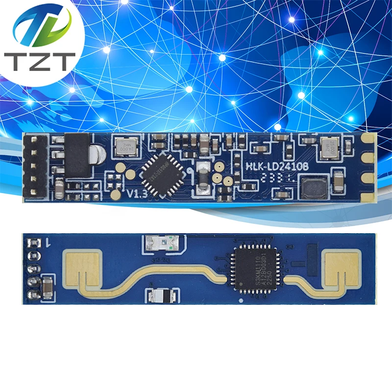 TZT HLK-LD2410B FMCW 24G Smart Human Presence Status Sensing Radar Heartbeat Detection Sensor Module High Sensitivity