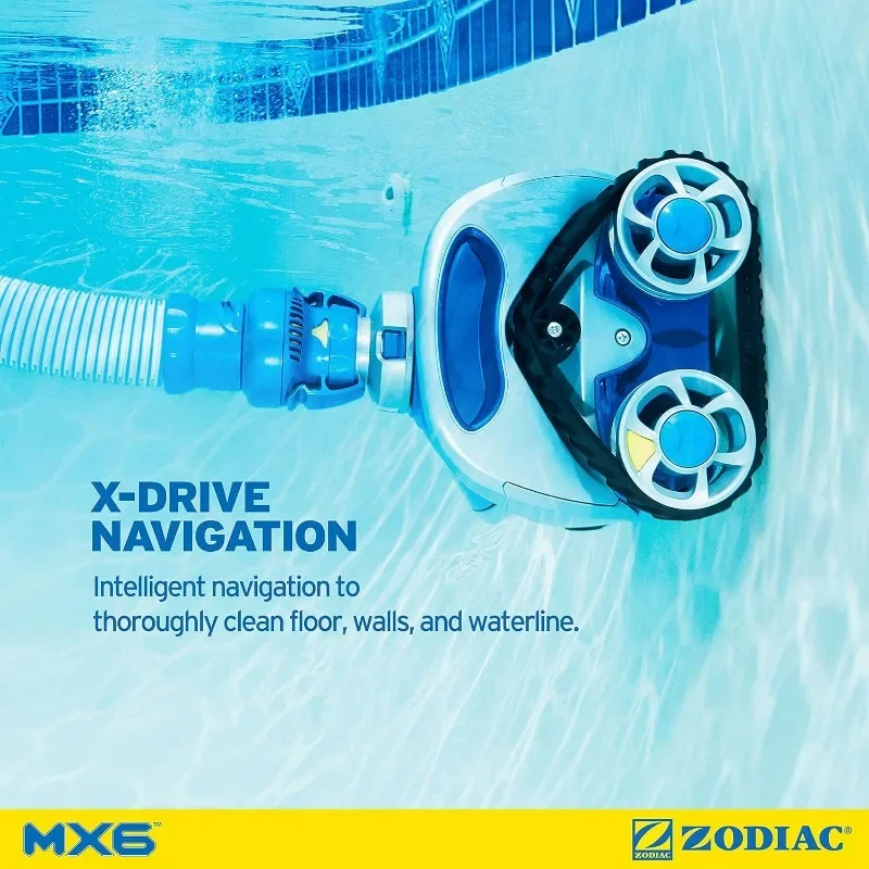 Aspirador limpiador de piscinas con lado de succión automático Zodiac MX6 para piscinas empotradas