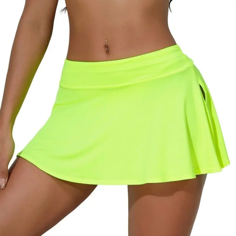 Women Tennis Shorts Elasticity Quick-Drying Tight Yoga Skirt Short for Women Sport Run Sexy Lovely Beach Dress Fitness Summer