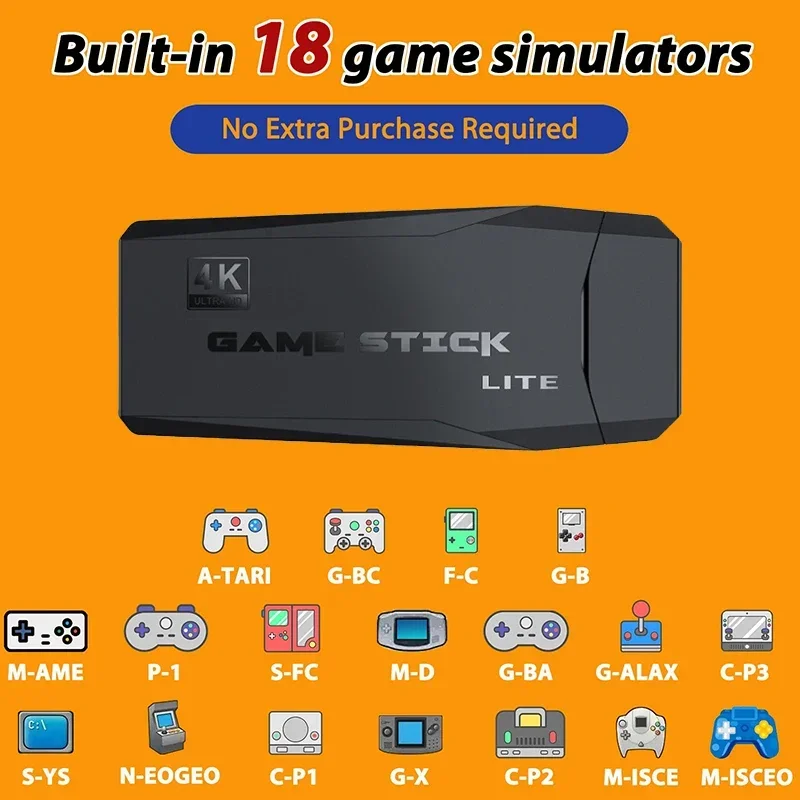 4K جديد لعبة فيديو وحدة التحكم 20000 ألعاب 2.4G وحدة تحكم لاسلكية المحمولة لعبة التلفزيون عصا الرجعية يده لعبة لاعب لعيد الميلاد هدية