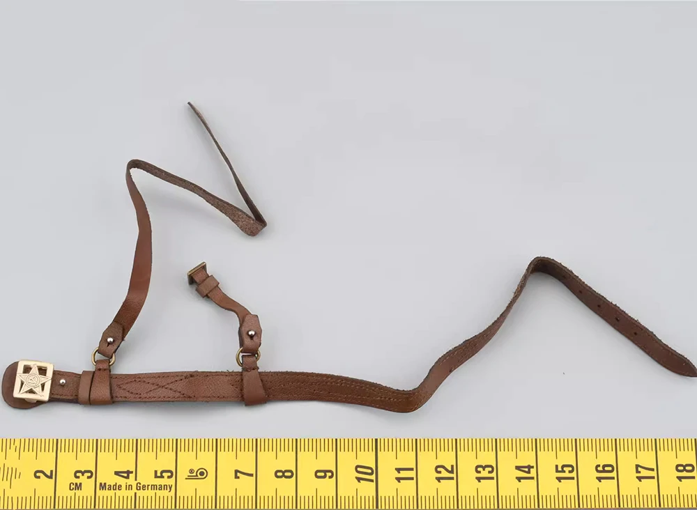 1/6 czerwony Alert AL100042 serii WWII Sowiecki górski wojskowy skórzany pas na ramię X Y akcesoria do paska na 12-calową figurkę DIY