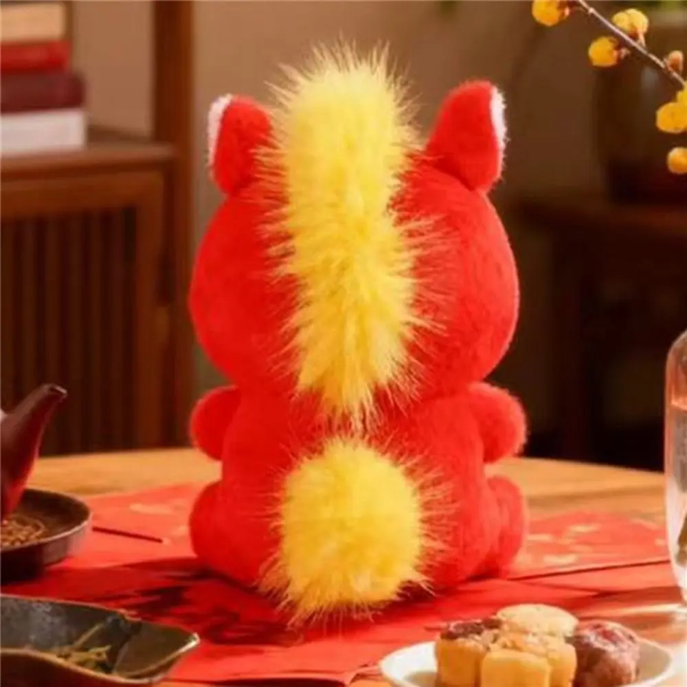 Good Luck Simulation Standing Foal Long Mane PP Cotton Pony Fluffy Tail Lovely Cartoon Horse Stuffed Year of Horse