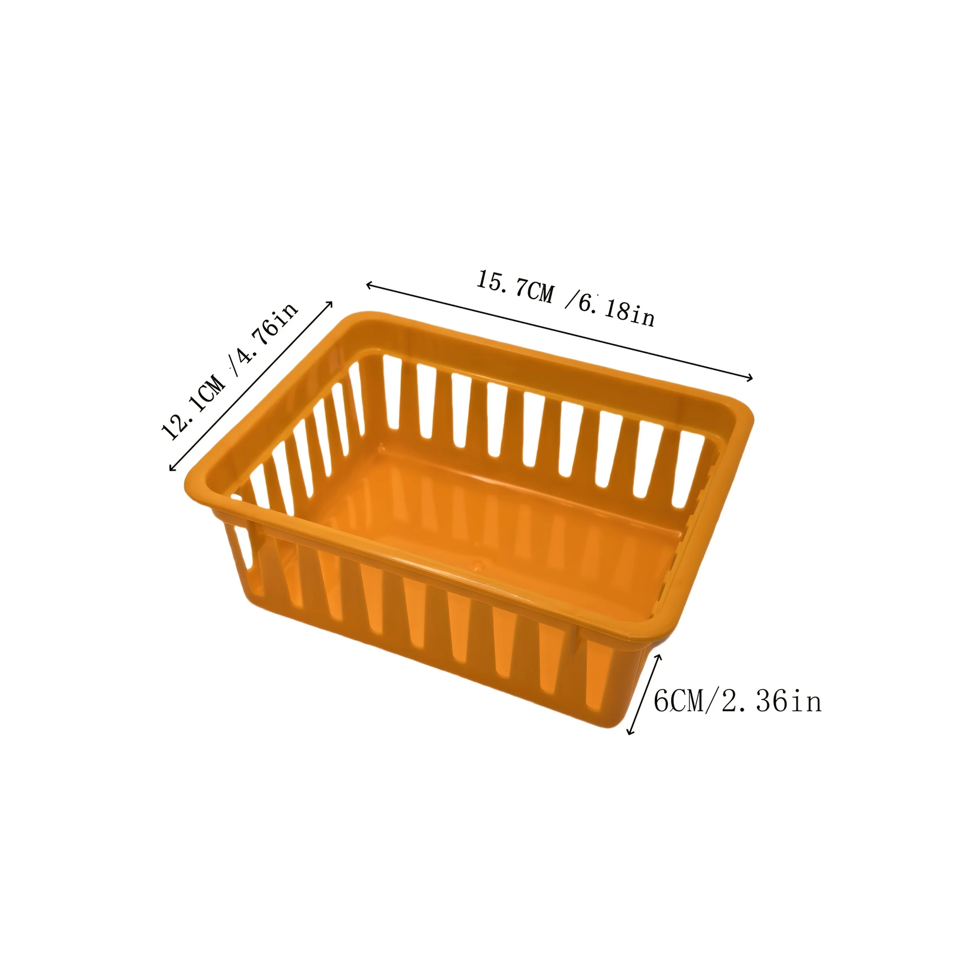 4-Pack Mini Storage Baskets, Colorful Organizer Trays,Small Desk Caddy for Stationery,Suitable for Home,Office,School,Drawer Use