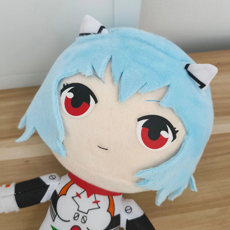 Mainan boneka mewah Ayanami Rei 25cm mainan mewah kartun Anime boneka mewah Kawaii Evangelion EVA boneka lembut dekorasi kamar hadiah Natal Anak