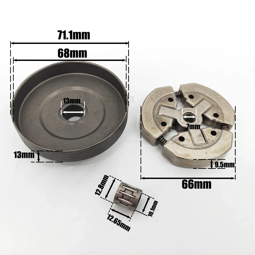 Tambor de embreagem assy 3/8 6t, adequado para motosserra chinesa 3800 38cc e zenoah komatsu tipo g3800, peças de reposição para motosserra