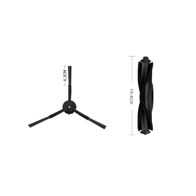 استبدال الفرشاة الرئيسية للمكنسة الكهربائية للفرشاة الرئيسية للأجزاء الروبوتية Neabot N2 البلاستيكية