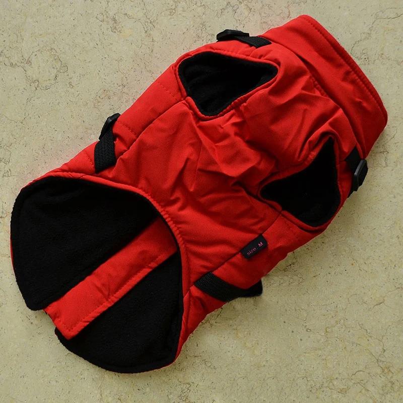 Pet Dog Jacket With Harness Winter Warm Dog Clothes Waterproof Small Dog Coat Puppy Pet Clothing Chihuahua French Bulldog Outfit