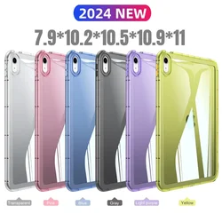 For iPad Pro 11 M4 2024 13 12.9 2022 Soft case iPad 10.2 10.9 10th Back Shell iPad Air 1 2 3 9.7 Mini 4 5 6 Capa Funda