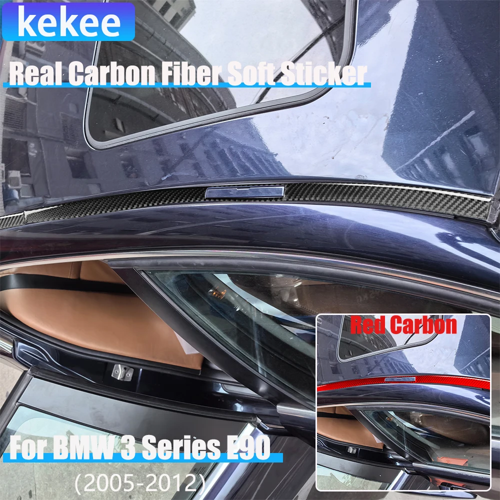 

Настоящие автомобильные аксессуары из углеродного волокна, декоративная наклейка на крышу для BMW 3 серии E90 2005 2006 2007 2008 2009 2010 2011 2012