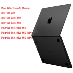 Laptop Case for MacBook Pro 14 Inch M4 2024 Release Pro 16 M4 2024 Cover For MacBook Air 13 M3 M2 Chip Ultra Thin Shell Cover