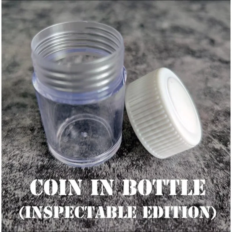 Coin in Bottle (Inspectable Edition) Magic Tricks A Visual Miracle Close Up Illusion Gimmicks Stage Magic Props