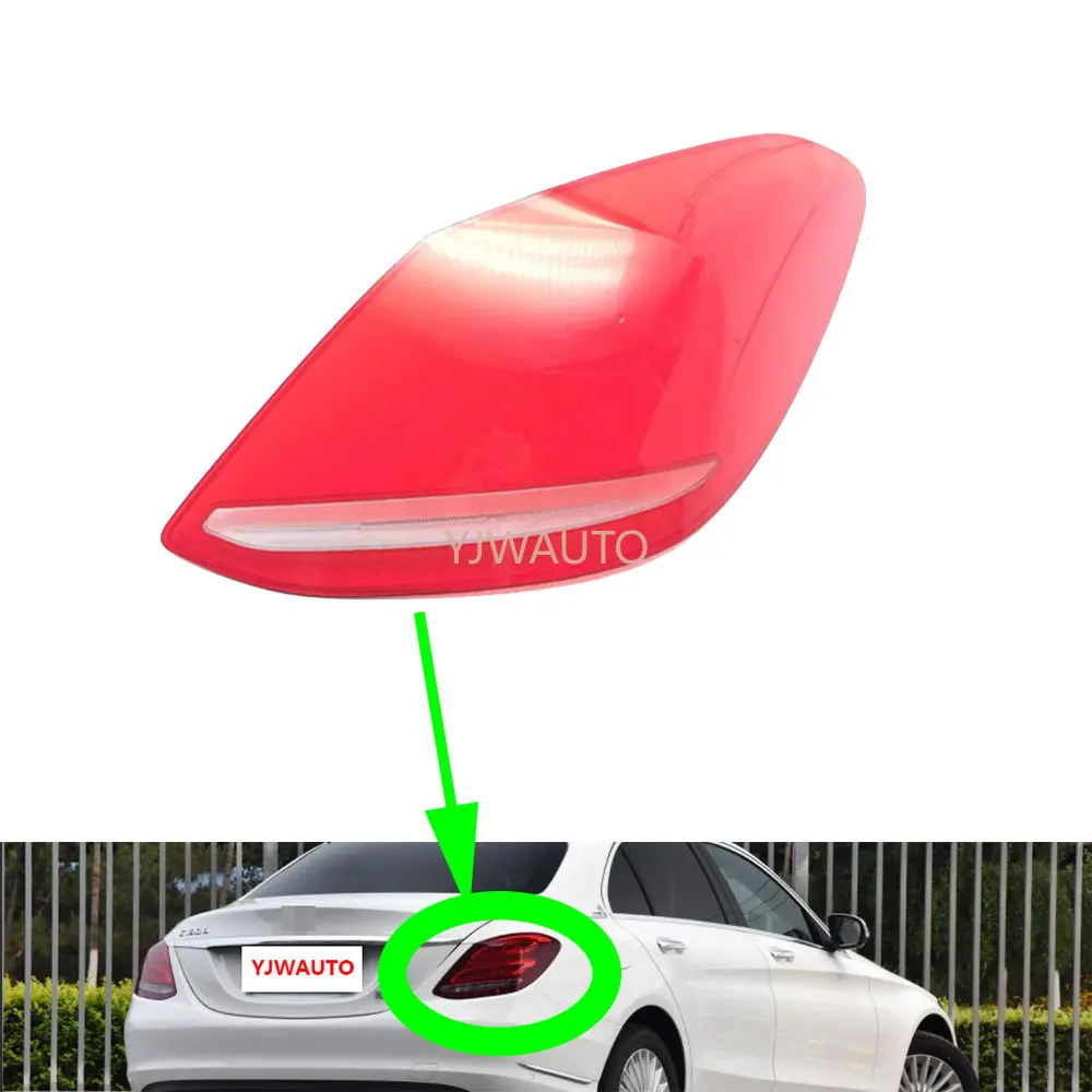 

Taillights Cover for Mercedes-Benz W205 C-Class 2015~2018 Car Taillamp Lens Replace Rear Auto Brake Lights Shell