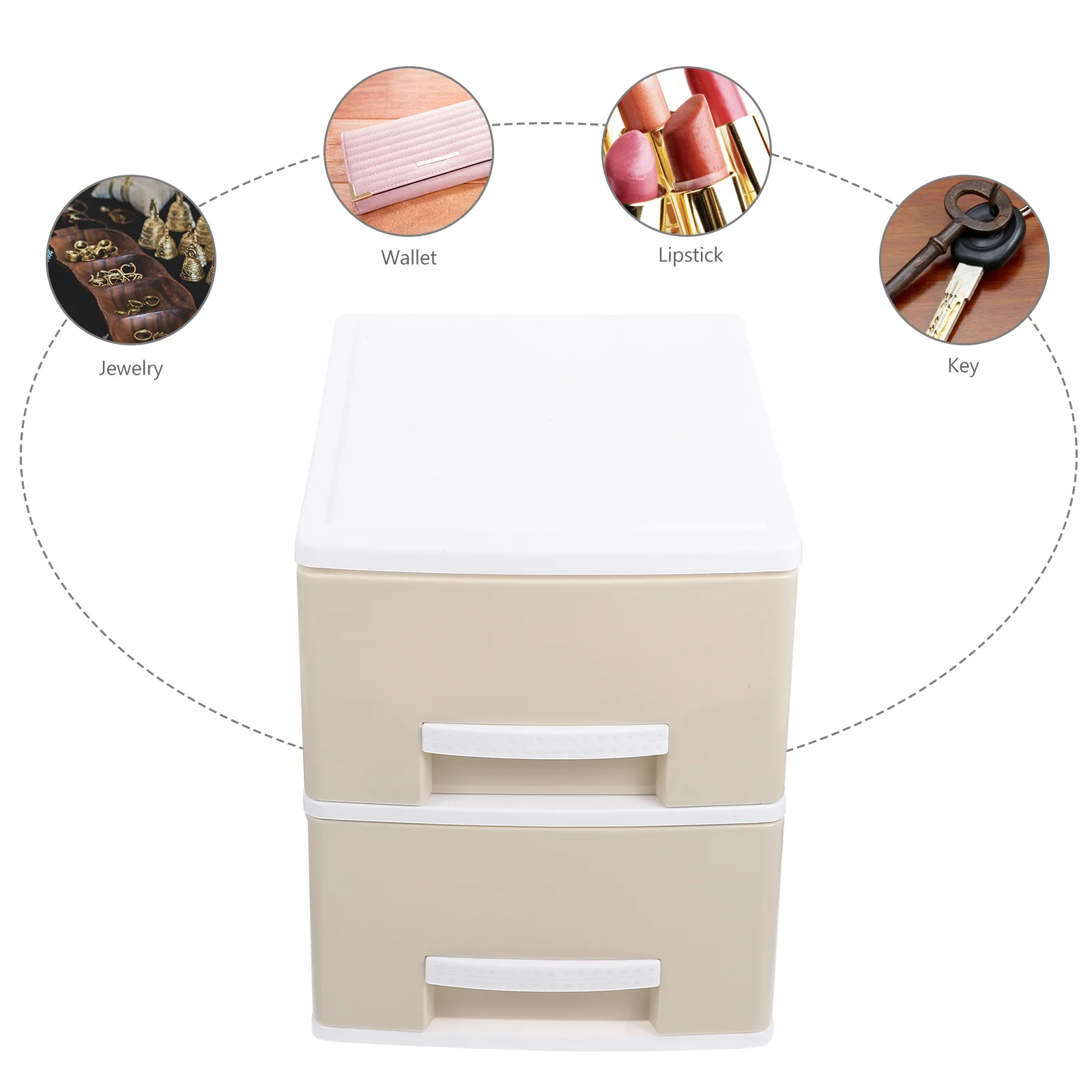 

Drawer Layer Storage Box Desktop Organizer Multi-Layer Container Jewelry Storage Case Sundries Organizer