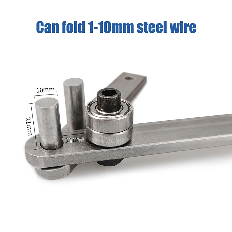 

DIY Projects Fish Hooks Hangers Multifunctional Manual Wire Bender Tool For Steel Wire Bending Hanger Making Wire Shaping Tool