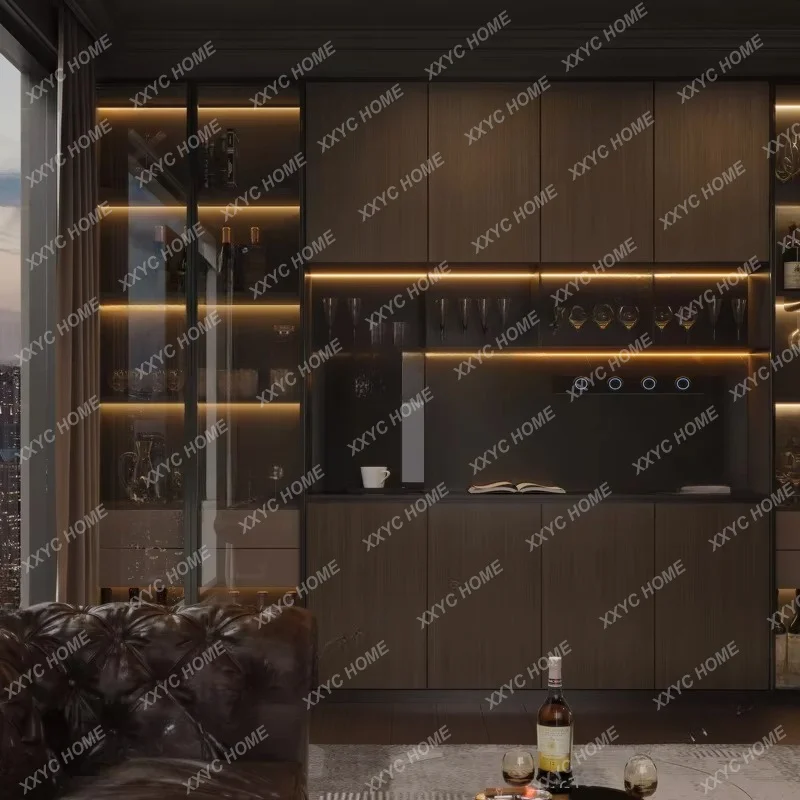 XX Wood Cabinets Storage House Container Organizer Living Room Cabinets Display Wine Bookcase  Trendy Furniture