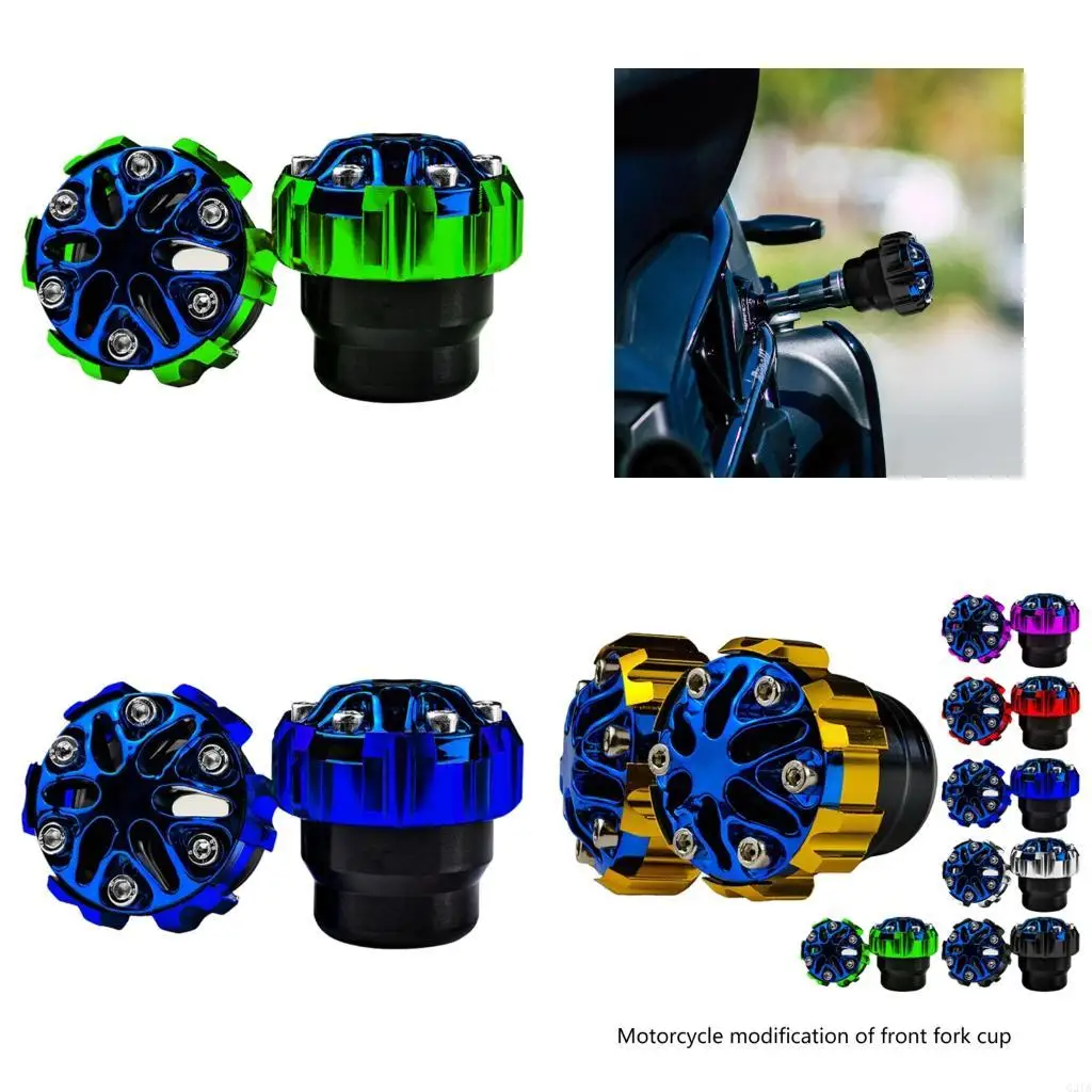 

Aluminum Alloy Motorcycle Fork Cup Crash Lightweight and Stylish Design for Riders Enhanced Durability 1 Pair