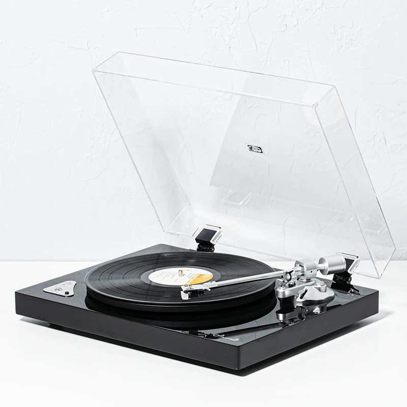 X60 high-end MDF piano paint texture metal iron plate pickup turntable vinyl phonograph with bluetooth