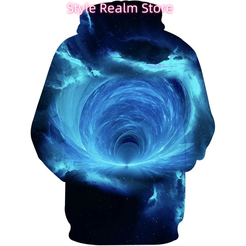 للجنسين 3D مطبوعة هوديس عارضة تجريب هوديي سترة البلوز Blue54