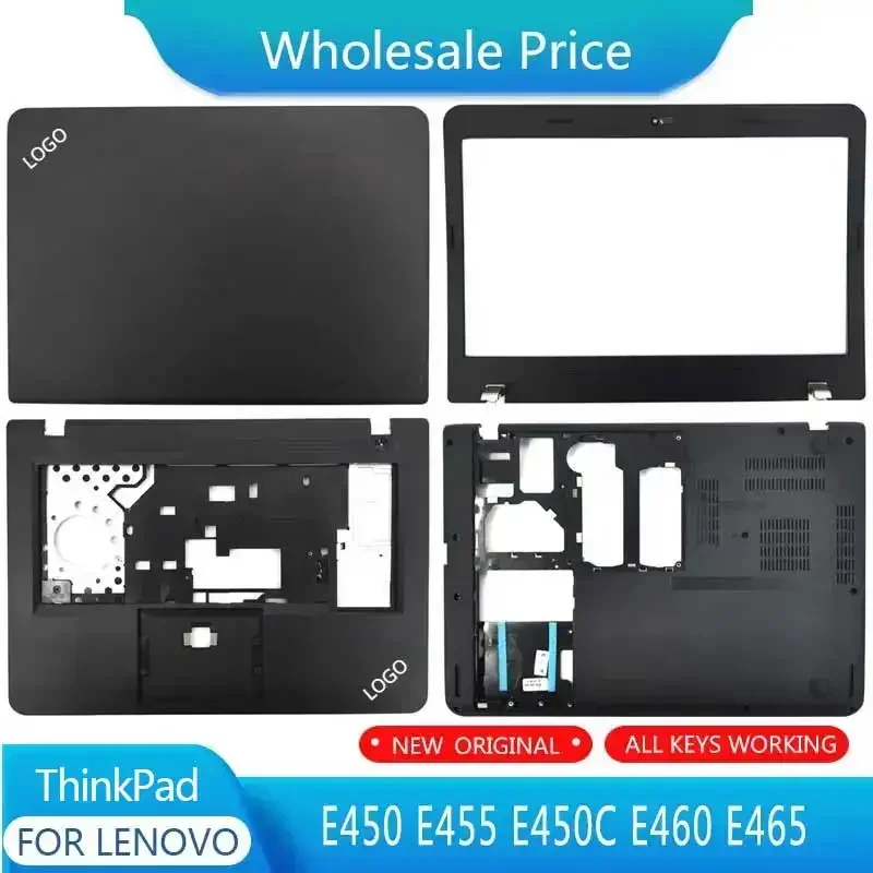 New For Lenovo ThinkPad E450 E455 E450C E460 E465 Laptop LCD Back Cover Front Bezel Upper Palmrest Bottom Case Keyboard Hinges