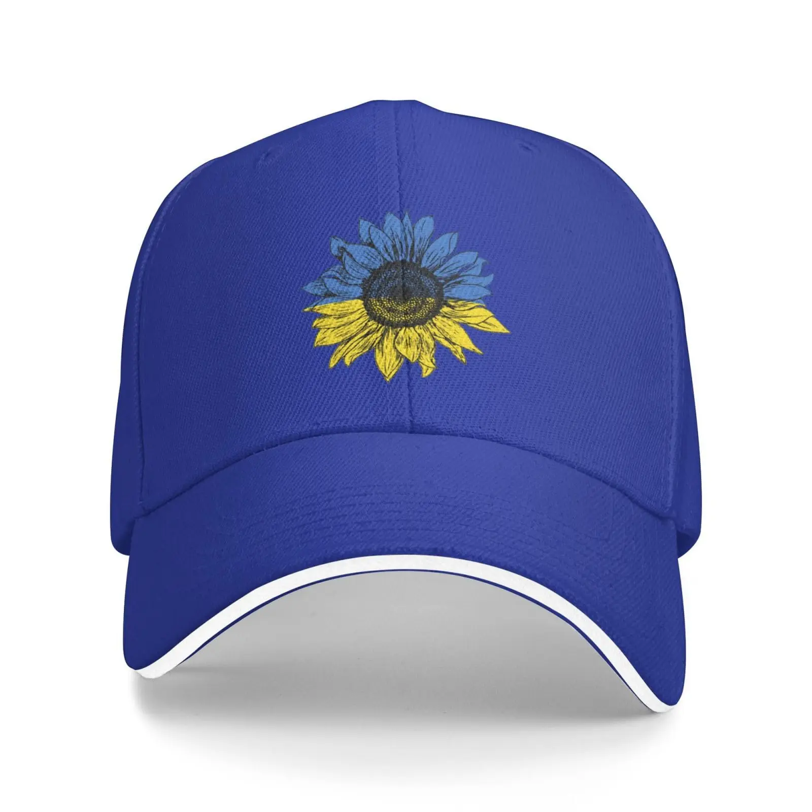 

Vintage Sunflower Ukraine Flag Ukrainian Baseball Cap Classic Retro Snapback Dad Trucker Flat Bill Brim Hat for Men Women Unisex