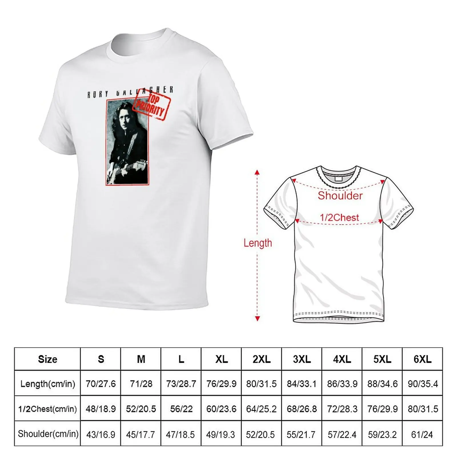 Rory Gallagher T-Shirt man t shirt graphic g man t shirts for men t shirts for man cotton T-shirt
