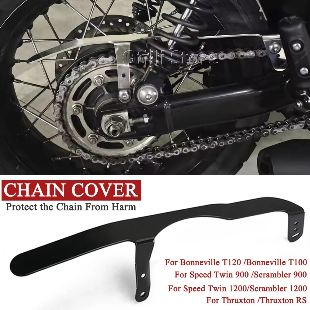 

Motorcycle Belt Guard Cover Protector Decorative Chain Guard For Thruxton RS Bonneville T100 T120 Scrambler Speed Twin 900 1200