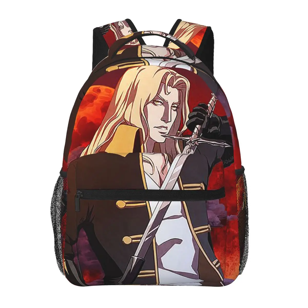 اليابانية أنيمي Castlevania حقائب الظهر بنين بنات الكتب الأطفال الحقائب المدرسية الكرتون حقيبة كمبيوتر محمول حقيبة كتف سعة كبيرة