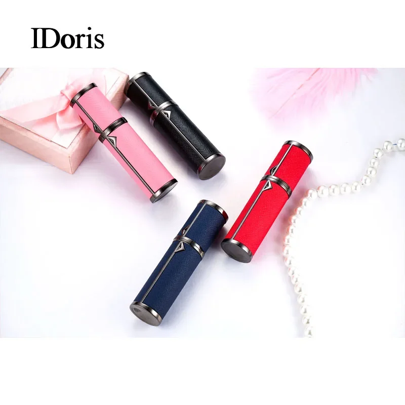 IDoris 2PC 5ml Parfum Spray Fles Draagbare Hervulbare Glazen Fles Lege Cosmetische Containers Reizen Aluminium Parfum Verstuiver