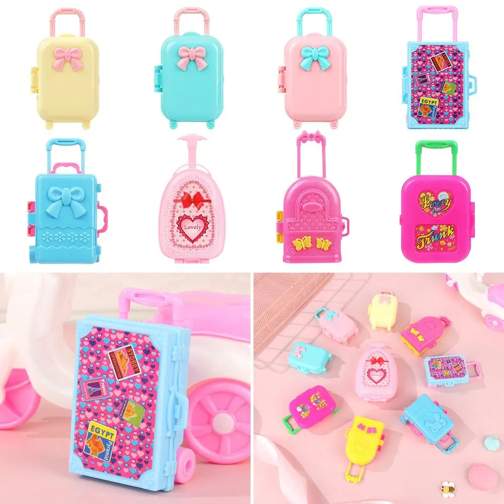 Multistyles   Plastic 's Luggage Accessories Dollhouse Furniture  Suitcase