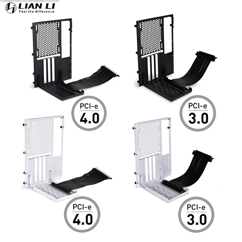 LIAN LI-Kit Suporte GPU Vertical para O11D MINI, O11 AIR, caso MiNI com 200mm PCIe3.0 4.0x16 Riser Cable, modelo PC, O11DMINI-1