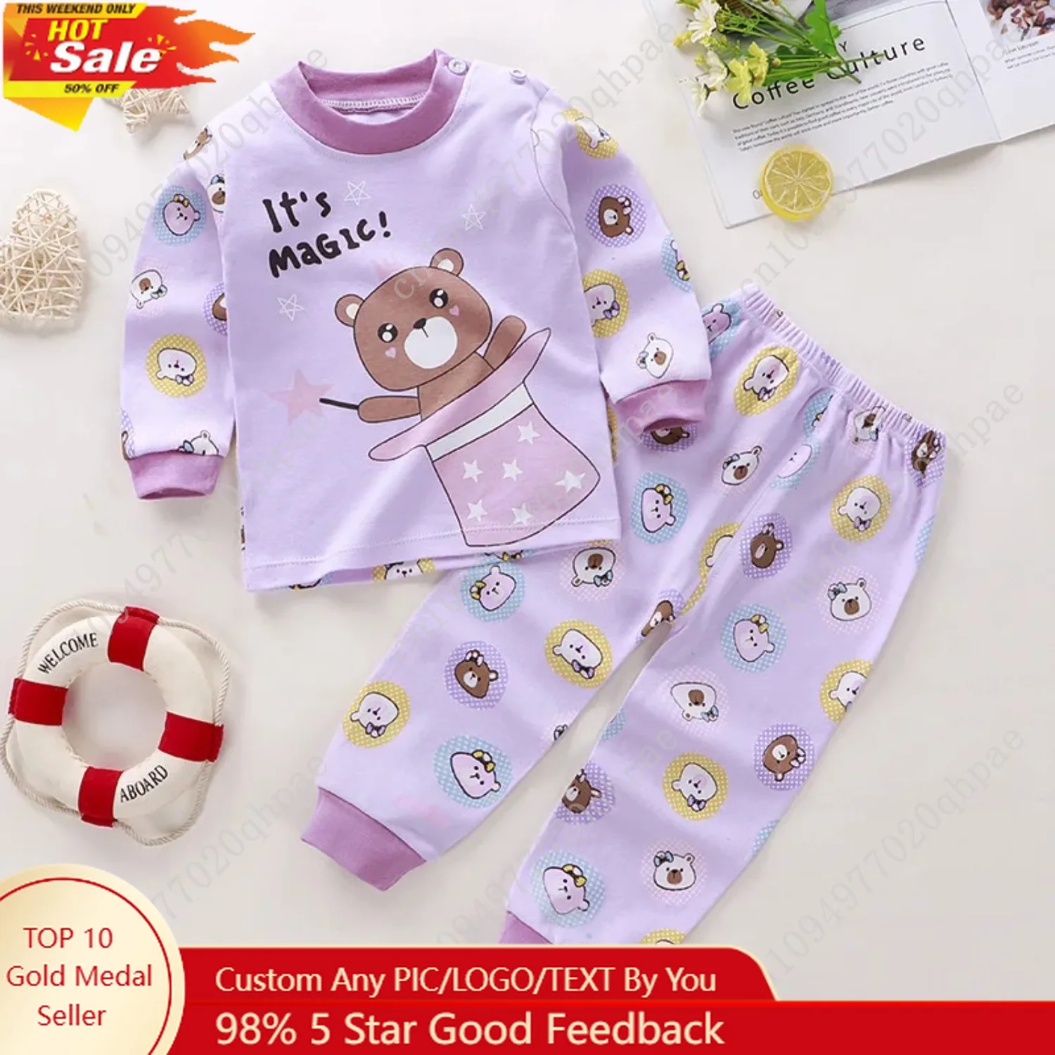 

Spring Autumn Children Pajamas Set Kids Baby Girl Boys Underwear Clothing Long Sleeve Sleepwear Pajamas Sets Kids Clothing