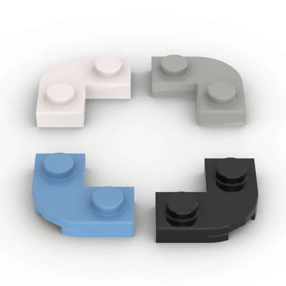 

MOC 10 шт. круглый угол 79491 2x2 строительные блоки с вырезом 1x1 кирпич-пазл развивающие игрушки подарки на день рождения для детей