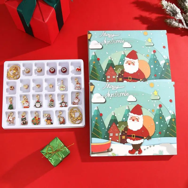 Christmas Advent Calendar For Girls Countdown To Christmas Girls Advent Calendar Kids Makeup Jewelry Making Kit Christmas