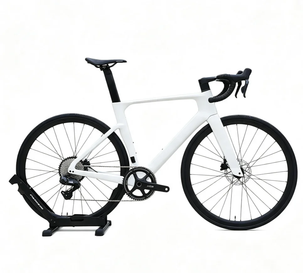 2026 New Carbon Fiber Aero Road Bike,Drop Bar 12‑Speed Electronic Shifting Bicycle,Disc Brake Road Bicycle for Cycling Training