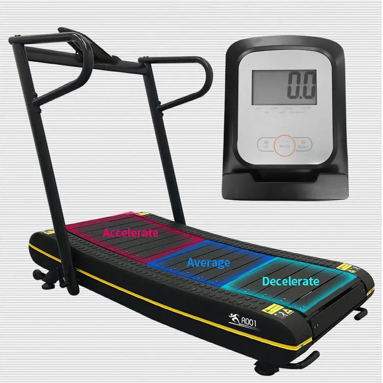Under Desk Walking Treadmill Running Machine Fitness Easy to Manual Treadmill Curved Folding Home Treadmill