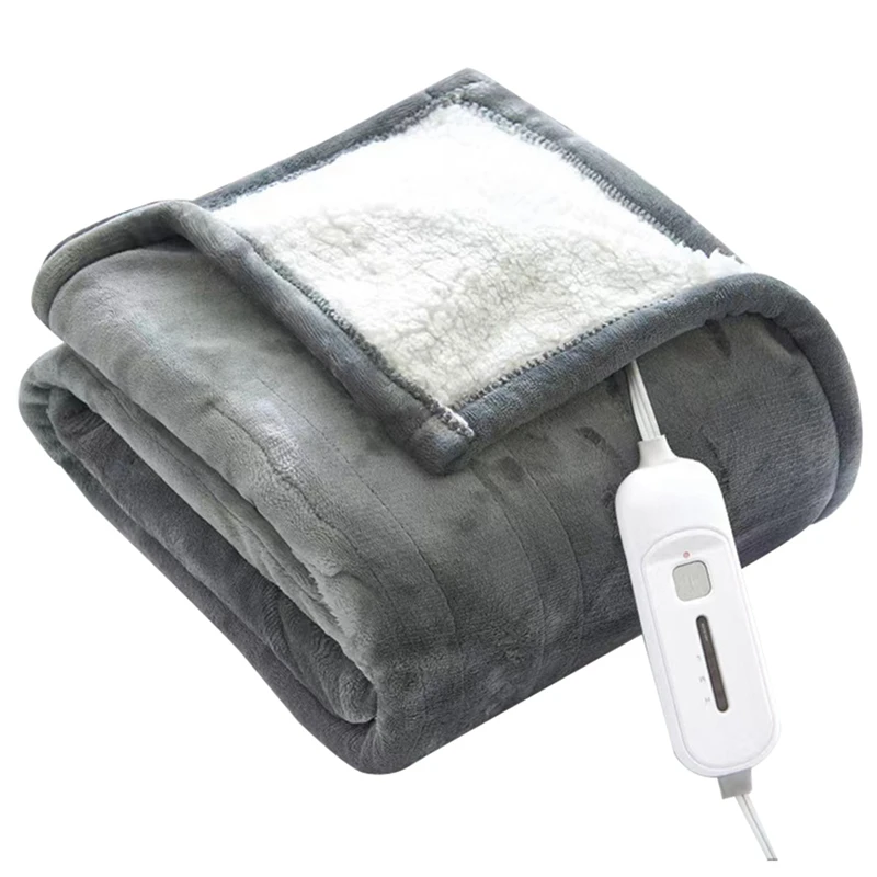 

Heated Blanket Electric Throw Blanket Fast Heating Electric Throw 62X 84Inch Thermostat Timing Heating Blanket Durable