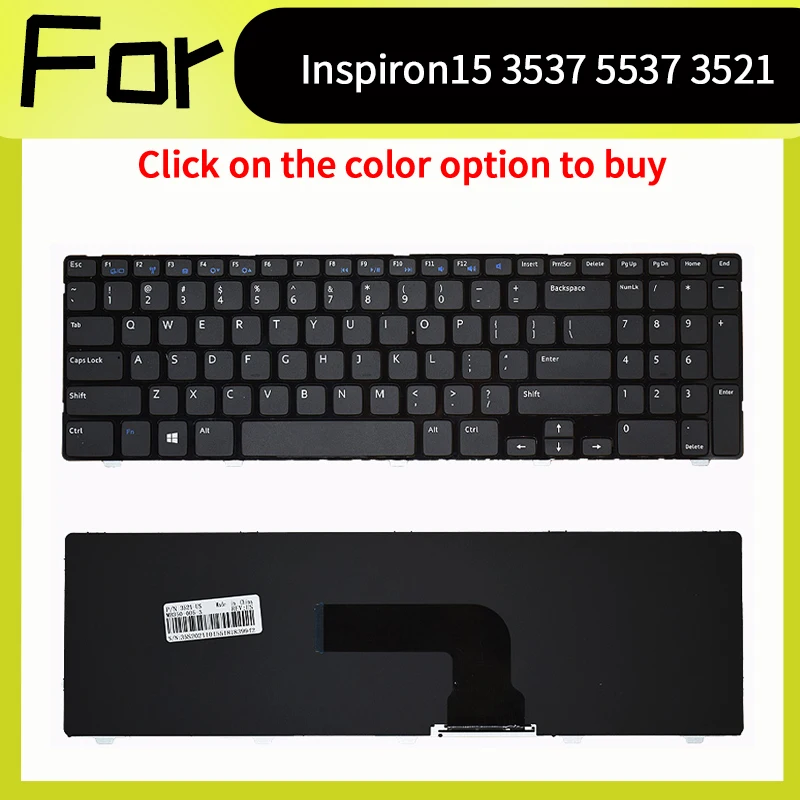 

New Keyboard For Inspiron 15R 2521 3521 3531 3537 5521 M531R 5535 P28F