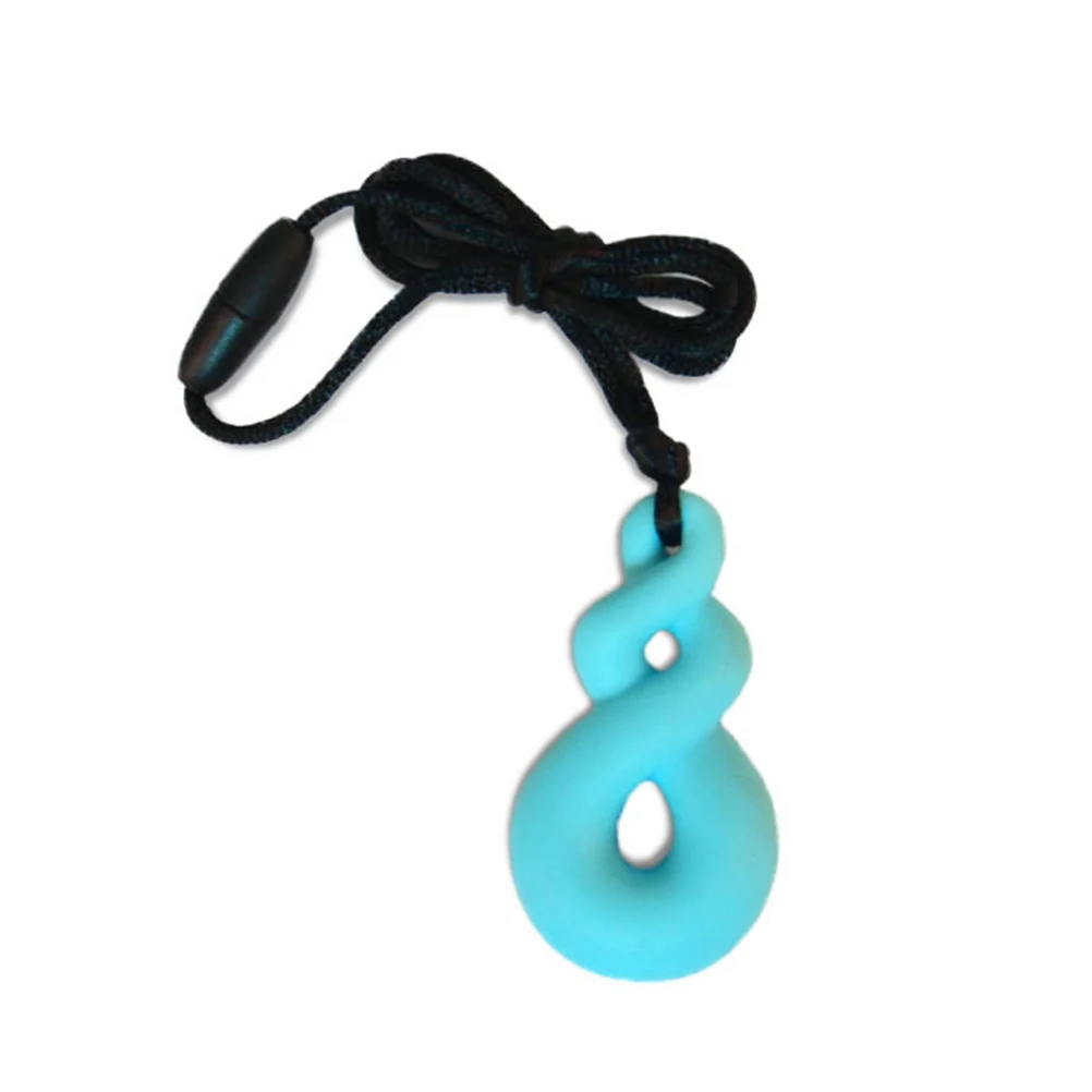 

2pcs Chewing Autism Sensory Infant 6x3 3x1 6cm Chewing Chew Necklace For Autism Necklace Silicone Chew Teether Baby Care