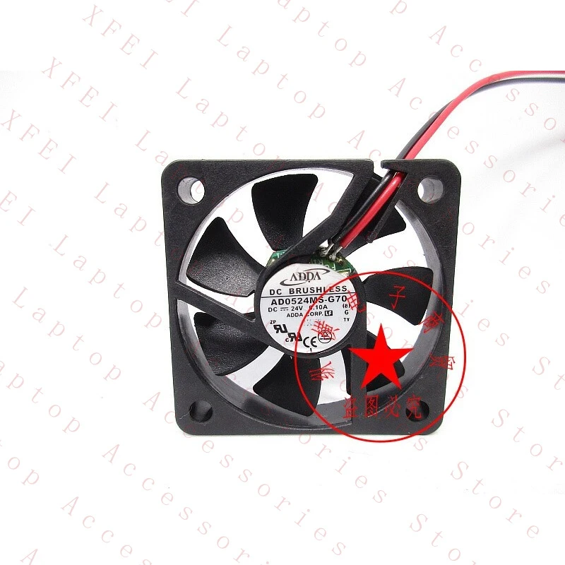 

Вентилятор охлаждения инвертора ADDA AD0524MS-G70 24V 0.10A 5010 5CM 2-проводной, бесшумный, 1 шт. # как