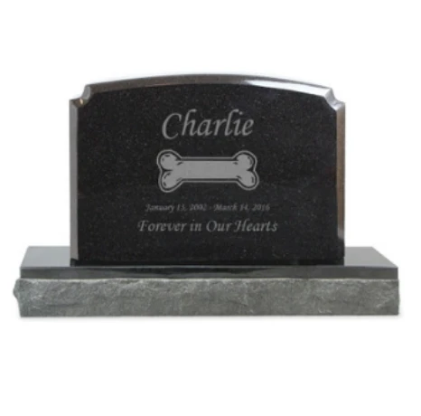 التخصيص الحجر الطبيعي الجرانيت الحيوانات الأليفة التذكارية #3