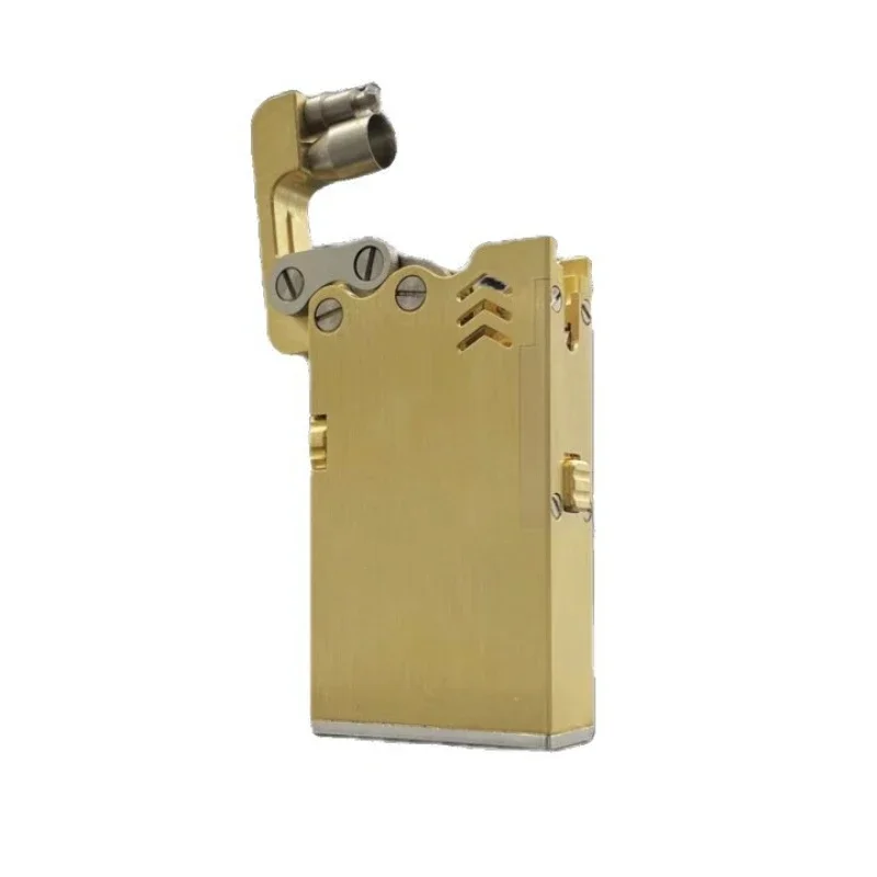 Handmade Brass Sixth Generation Automatic Ignition Mechanical Armored Dragon Tongue Lighter One-click Ejection Kerosene Lighter