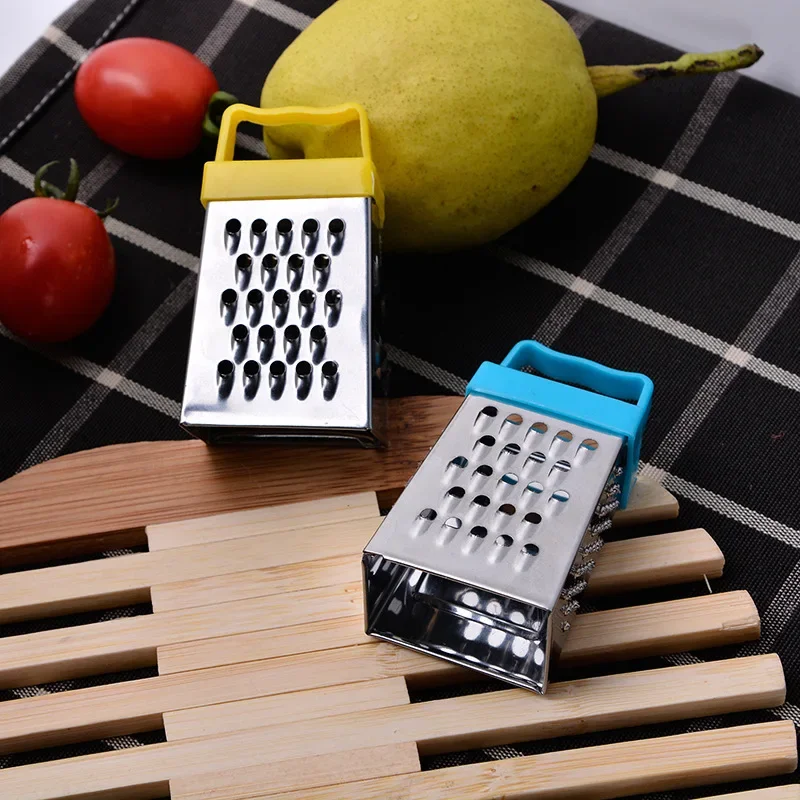 Stainless Steel Mini Four-Sided Grater Planer Multifunctional Peel Cutter Fruit Ginger Garlic Grater Cooking Kitchen Accessories