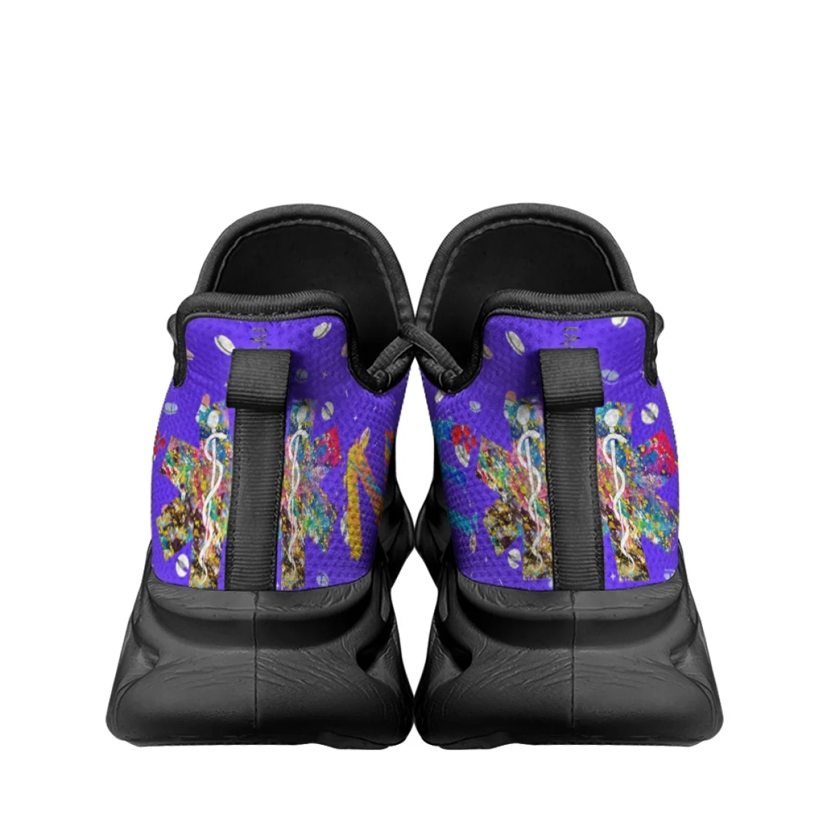 Tênis de enfermagem para mulheres, Cartoon Doctor Design, Sapatos baixos com cordões, Absorção de choque, Leve, Antiderrapante, Tênis de basquete, Presente