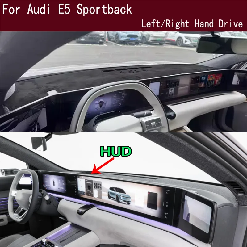 

For Audi E5 Sportback Dash Mat Dashmat Dashboard Cover Instrument Panel Sunscreen Pad Ornaments