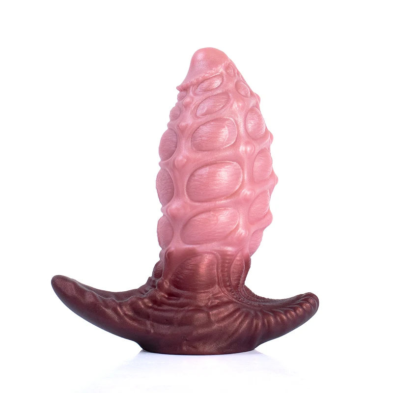 Silicone Sex Toy with Raised G-spot Massager Suitable for Intimate Exploration by Men and Women Featuring a Biomimetic Feel