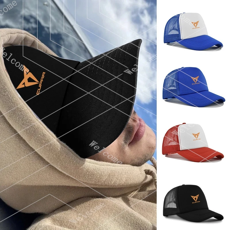 Car Baseball Cap Spring And Autumn Outdoor Adjustable Casual Hat Sunscreen Hat Duck Tongue Cap for Seat Cupra Ateca valve core
