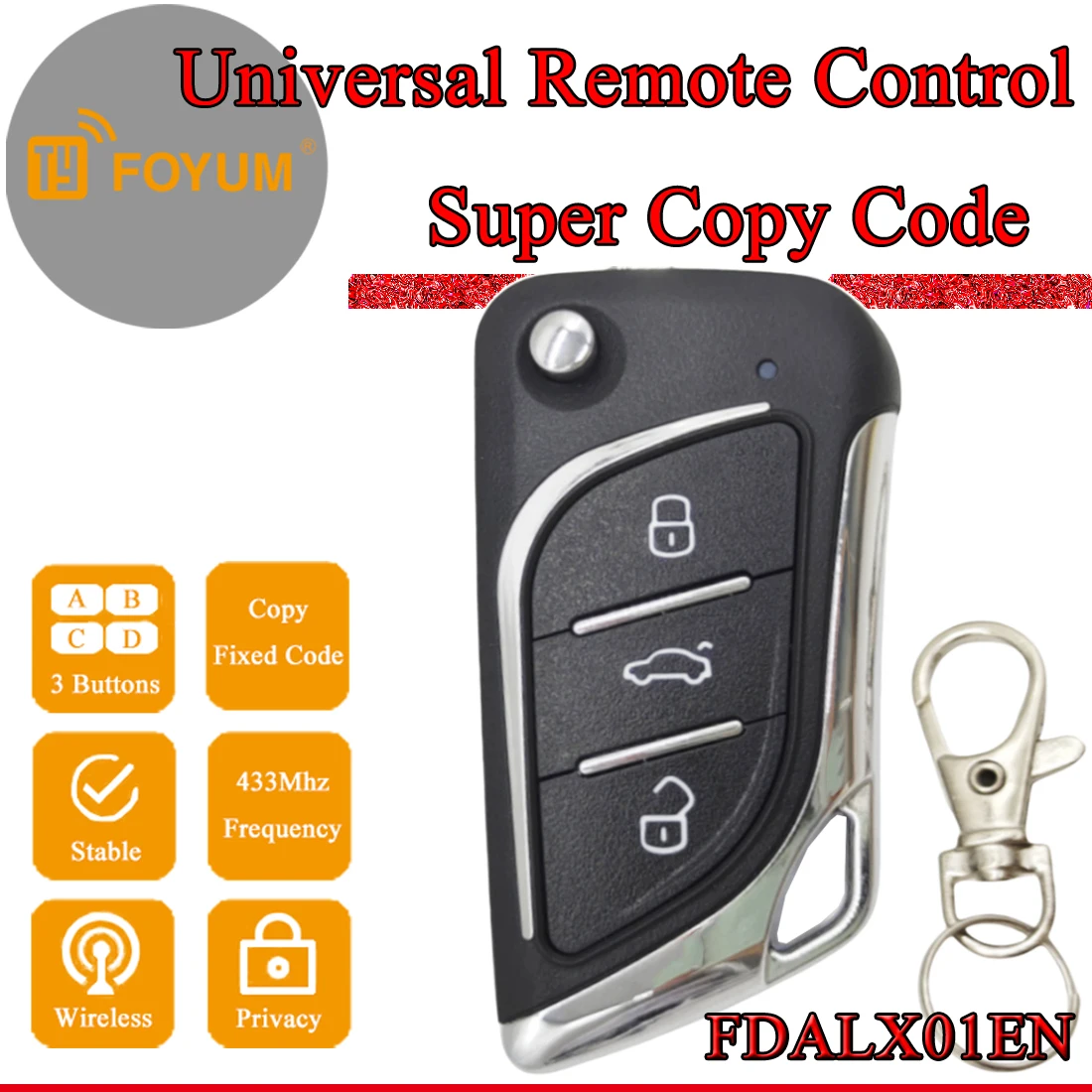Wholesale RF Learning Remote Control For Fixed Code Car Key Face to Face Wireless Remote Control Transmitter Duplicator
